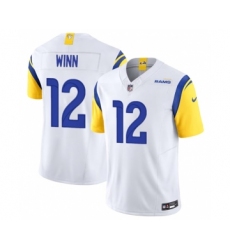 Men's Los Angeles Rams #12 Dresser Winn White 2023 F.U.S.E. Vapor Untouchable Football Stitched Jersey