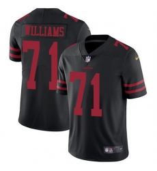 Men's San Francisco 49ers #71 Trent Williams Black Vapor Untouchable Limited Stitched Football Jersey