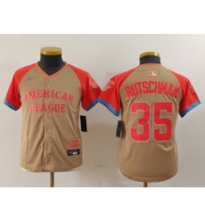 Youth Baltimore Orioles #35 Adley Rutschman Cream 2024 All Star Limited Stitched Jersey