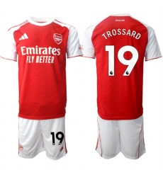 Men's Arsenal F.C #19 Leandro Trossard 2026 Red Home Soccer Jersey Suit