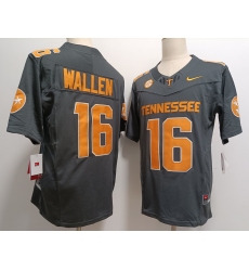 Men's Tennessee Volunteers #16 Peyton Manning Grey FUSE College Stitched Jersey