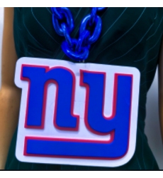 New York Giants Fan Chain, NFL fans, Team Logo Big necklace,  large  pendant, Medal gift clothing tag Accessories