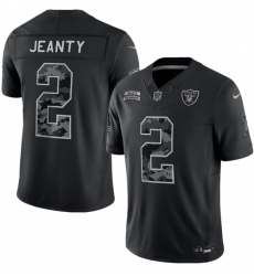 Men's Las Vegas Raiders #2 Ashton Jeanty Black F.U.S.E. 2026 Salute to Service Limited Football Stitched Jersey