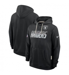 Men's Las Vegas Raiders Black Sideline Standard Issue Top Prospect Dri-FIT Hoodie