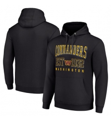 Men's Washington Commanders Black Throwback Logo Pullover Hoodie