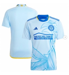 Men's Atlanta United FC adidas Light Blue 2024 The Resurgens Kit Replica Jersey