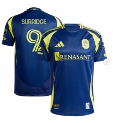 Mens Nashville SC Sam Surridge adidas Navy 2025 The Heart Of Nashville Kit Authentic Player Jersey