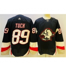 Men's Buffalo Sabres #89 Alex Tuch 2022-23 Black Stitched Jersey