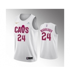 Men's Cleveland Cavaliers #24 Lauri Markkanen Association Edition Stitched Basketball Jersey