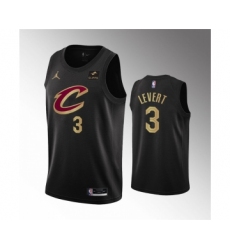 Men's Cleveland Cavaliers #3 Caris LeVert Black Statement Edition Stitched Basketball Jersey