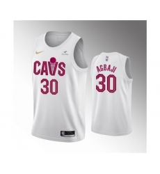 Men's Cleveland Cavaliers #30 Ochai Agbaji White Association Edition Stitched Basketball Jersey