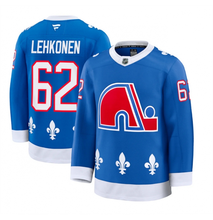 Men's Colorado Avalanche #62 Artturi Lehkonen Blue 2025 Alternate Stitched Jersey