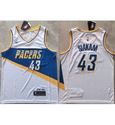 Men's Indiana Pacers #43 Pascal Siakam White 2025-26 City Edition Stitched Basketball Jersey
