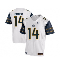 California Golden Bears 14 Chase Forrest White College Football Jersey