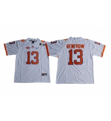 Clemson Tigers 13 Hunter Renfrow White College Football Playoff 2017 National Championship Bound Game Jersey