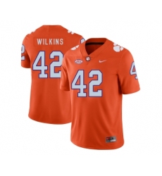 Clemson Tigers 42 Christian Wilkins Orange Nike College Football Jersey