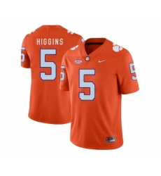 Clemson Tigers 5 Tee Higgins Orange Nike College Football Jersey