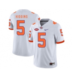 Clemson Tigers 5 Tee Higgins White Nike College Football Jersey