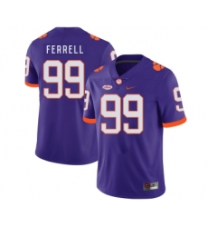 Clemson Tigers 99 Clelin Ferrell Purple Nike College Football Jersey