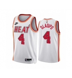 Men's Miami Heat #4 Andre Drummond White Classic Edition Stitched Basketball Jersey