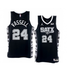 Men' San Antonio Spurs #24 Devin Vassell 2022-23 Black Stitched Jersey