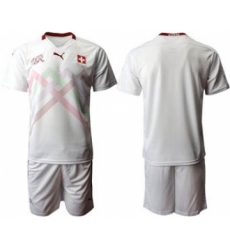 Men's Switzerland Custom Euro 2021 Soccer Jersey and Shorts
