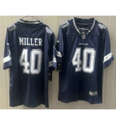Men's Dallas Cowboys #40 Von Miller Limited Navy Vapor Jersey