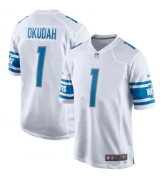Men's Detroit Lions Nike #1 Jeff Okudah White 2020 NFL Draft First Round Pick Game Jersey.webp