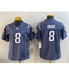 Youth New England Patriots #8 Stefon Diggs Navy 2025 “Rivalries” F.U.S.E Vapor Limited Football Stitched Jersey