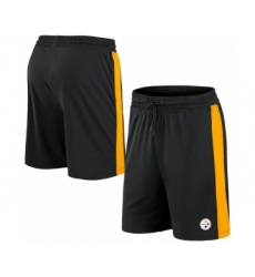 Men's Pittsburgh Steelers Black Performance Shorts