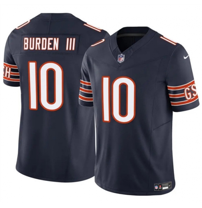 Men's Chicago Bears #10 Luther Burden III Navy 2025 F.U.S.E. Vapor Untouchable Limited Football Stitched Jersey