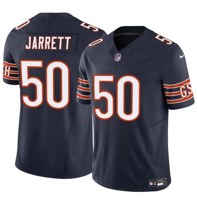 Men's Chicago Bears #50 Grady Jarrett Navy 2025 F.U.S.E. Vapor Untouchable Limited Stitched Football Jersey