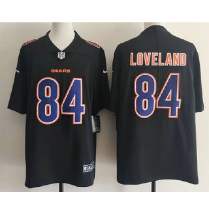 Men's Chicago Bears #84 Colston Loveland Limited Black Fashion Vapor Jersey