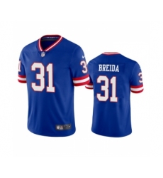 Men's New York Giants #31 Matt Breida Royal Classic Vapor Limited Stitched Jersey