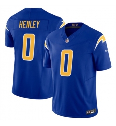Men's Los Angeles Chargers #0 Daiyan Henley Royal 2025 F.U.S.E Vapor Limited Stitched Football Jersey