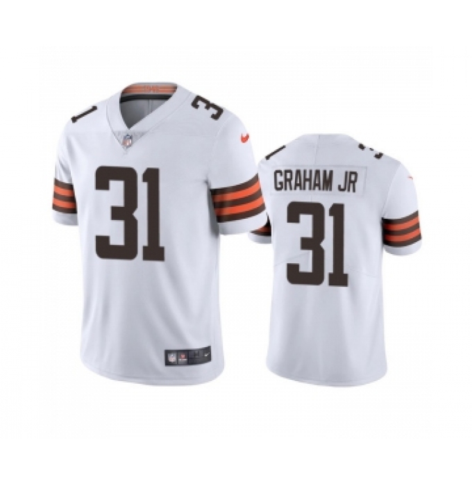 Men's Cleveland Browns #31 Thomas Graham Jr. White Vapor Untouchable Limited Stitched Jersey