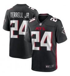 Men's Atlanta Falcons #24 A.J. Terrell Nike Black 2020 NFL Draft First Round Pick Game Jersey
