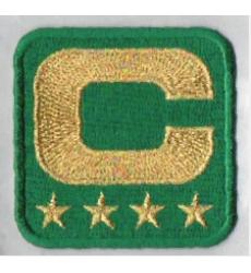 Philadelphia Eagles kelly green 4-star C Patch