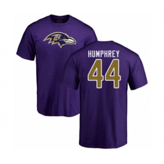 Football Baltimore Ravens #44 Marlon Humphrey Purple Name & Number Logo ...