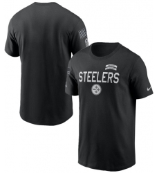 Men's Pittsburgh Steelers Black 2026 Salute to Service Sideline Dri-FIT T-Shirt