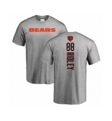 Football Chicago Bears #88 Riley Ridley Ash Backer T-Shirt