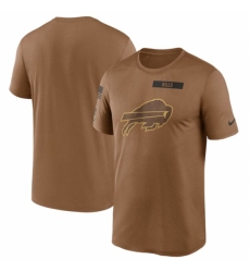 Men's Buffalo Bills 2023 Brown Salute To Service Legend Performance T Shirt