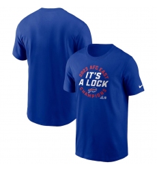 Men's Buffalo Bills Royal 2023 AFC East Division Champions Locker Room Trophy Collection T-Shirt