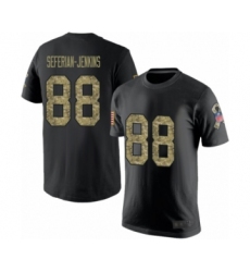 Football New England Patriots #88 Austin Seferian-Jenkins Black Camo Salute to Service T-Shirt