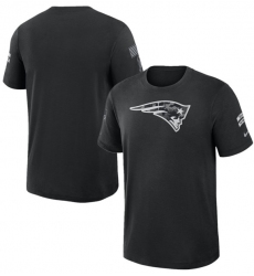Men's New England Patriots Black 2026 Salute to Service Slub T-Shirt