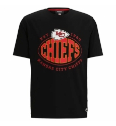 Men's Kansas City Chiefs Black BOSS X Trap T Shirt