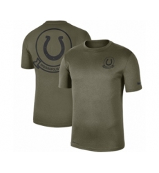 Football Men's Indianapolis Colts Olive 2019 Salute to Service Sideline Seal Legend Performance T-Shirt