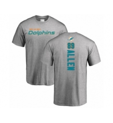 Football Miami Dolphins #89 Dwayne Allen Ash Backer T-Shirt