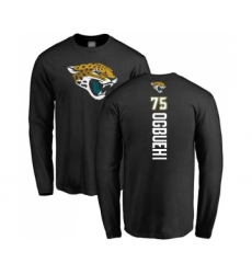 Football Jacksonville Jaguars #75 Cedric Ogbuehi Black Backer Long Sleeve T-Shirt