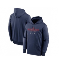 Men's Atlanta Braves 2021 Navy World Series Collection Dugout Pullover Baseball Hoodie